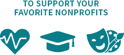 to support your favorite nonprofits